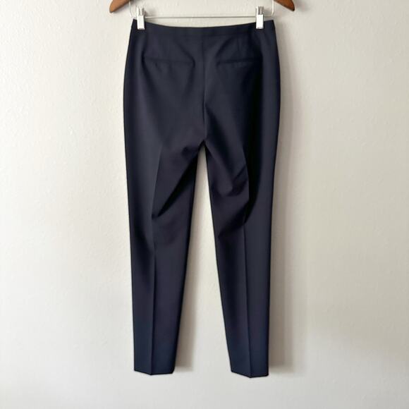 Elie Tahari‎ Navy Wool Slim Ankle Pants Women's US Size 0 - Picture 7 of 15